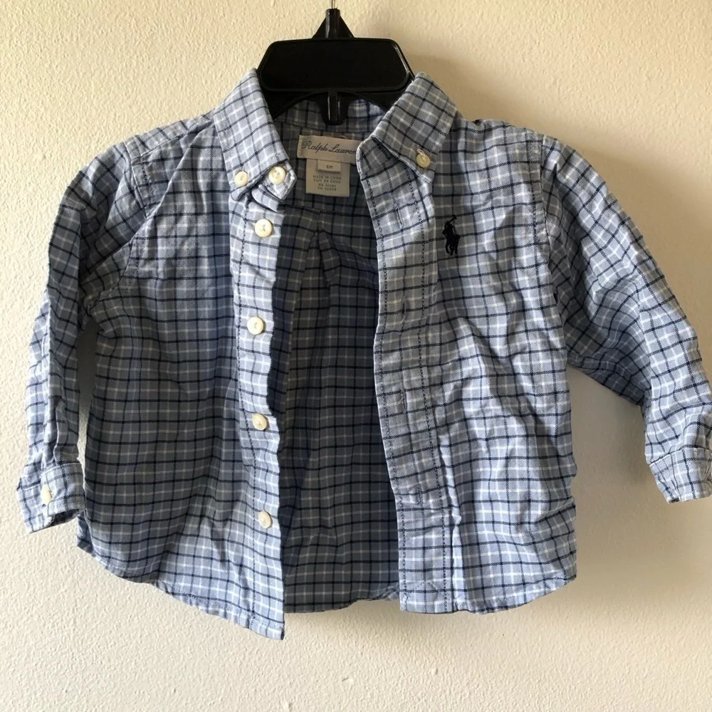 COPY - Polo Ralph Lauren Baby Plaid Button Down Shirt 6M